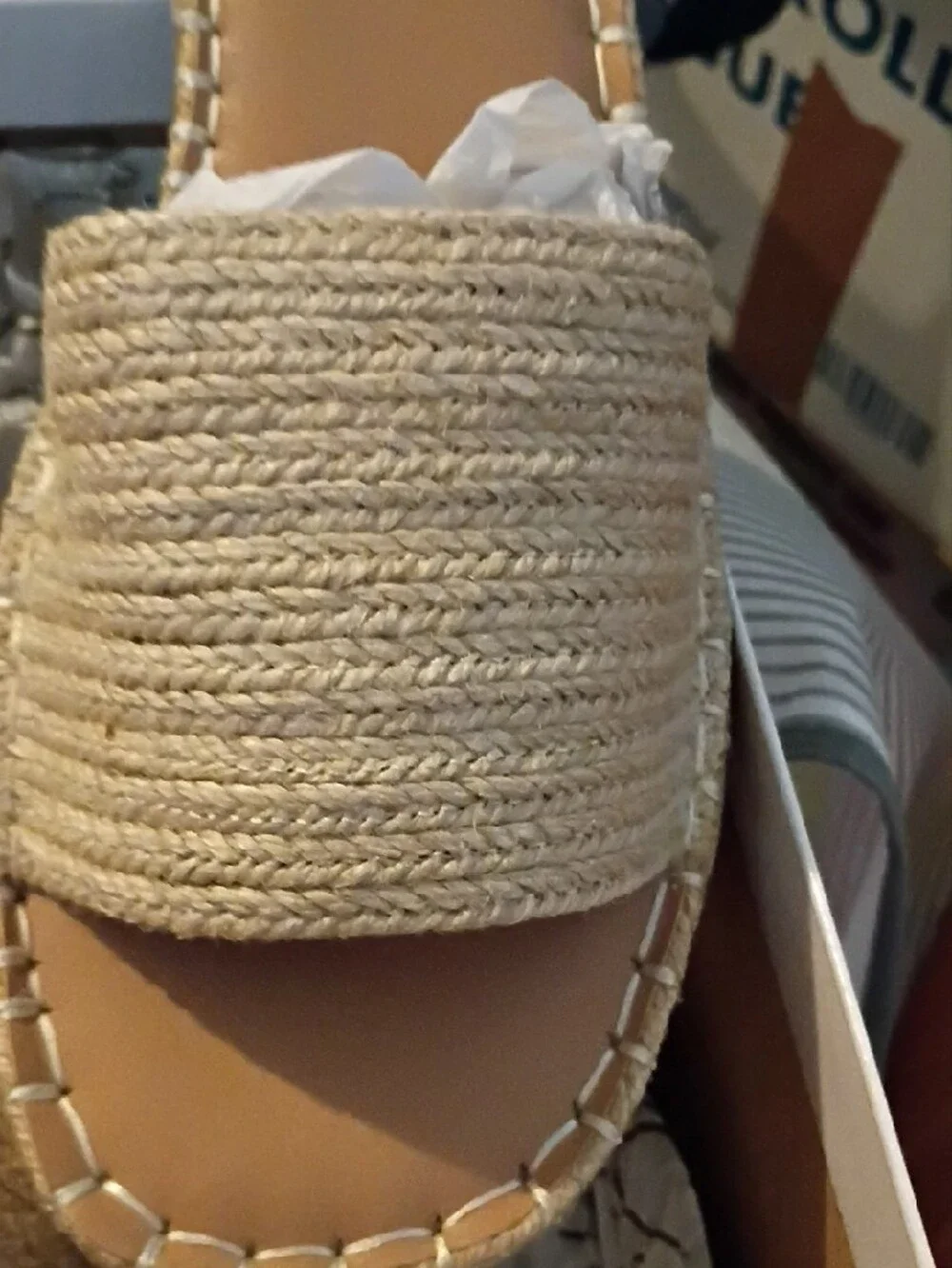 Wild Pair Cream Woven Espadrille Platform Slide Sandals